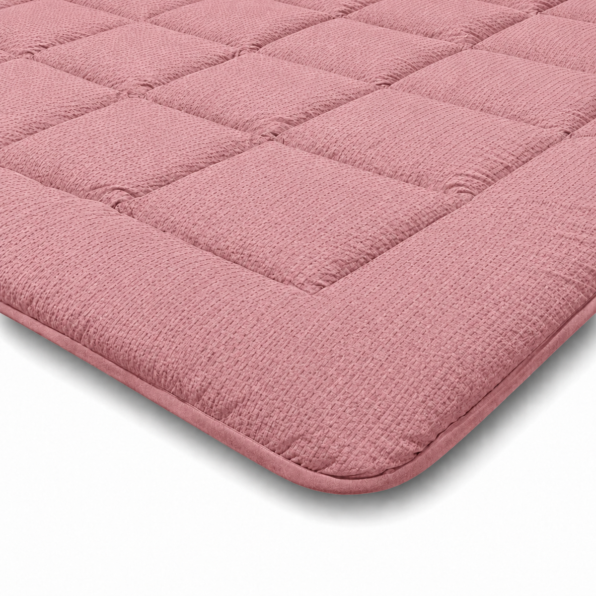 Zelesta Comfort Structure Seersucker Bettdecke - Rosa & Hellrosa