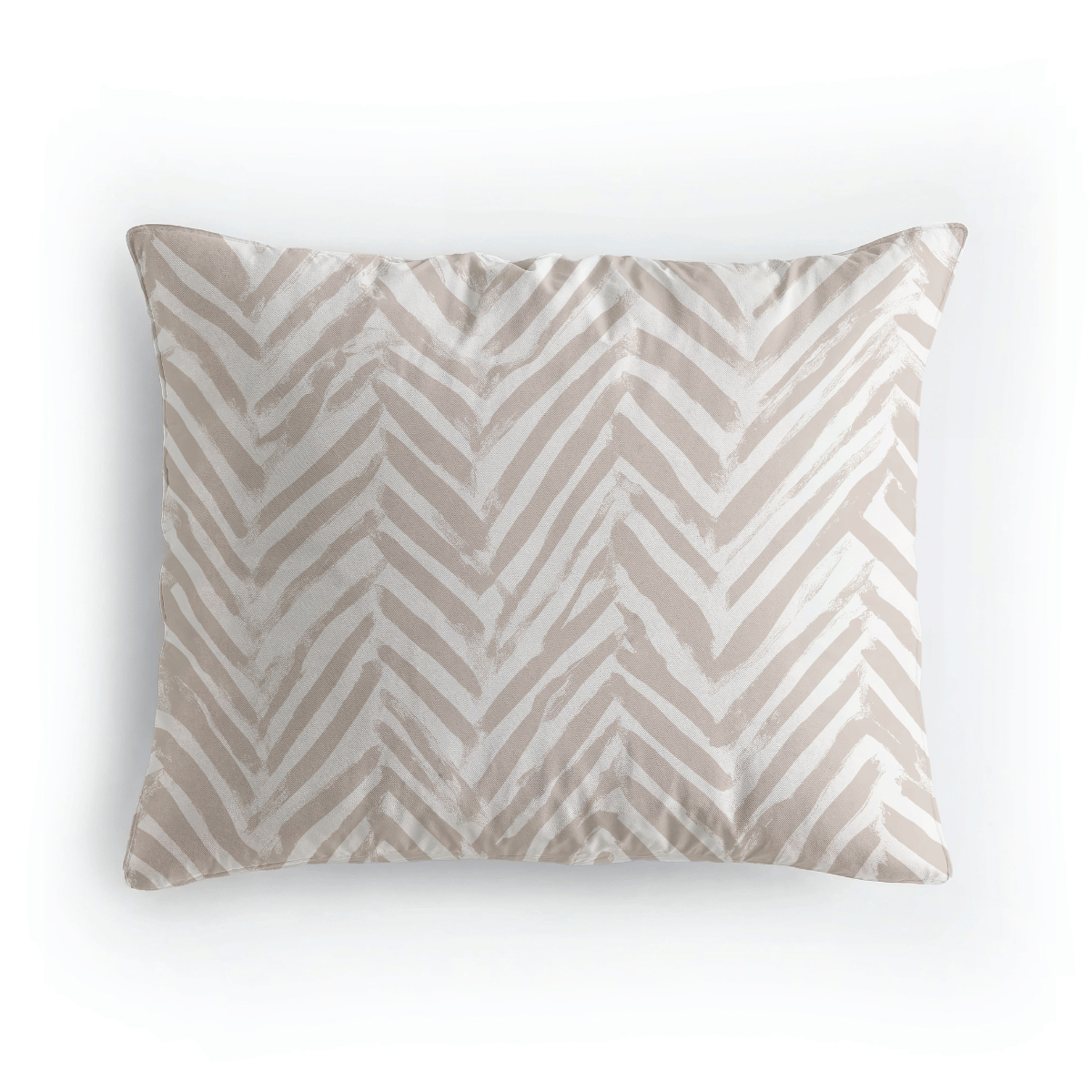 Ensemble de 2 taies d'oreiller en coton design Zelesta Pure - Crème ethnique