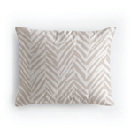 Ensemble de 2 taies d'oreiller en coton design Zelesta Pure - Crème ethnique