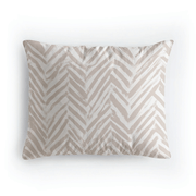 Ensemble de 2 taies d'oreiller en coton design Zelesta Pure - Crème ethnique