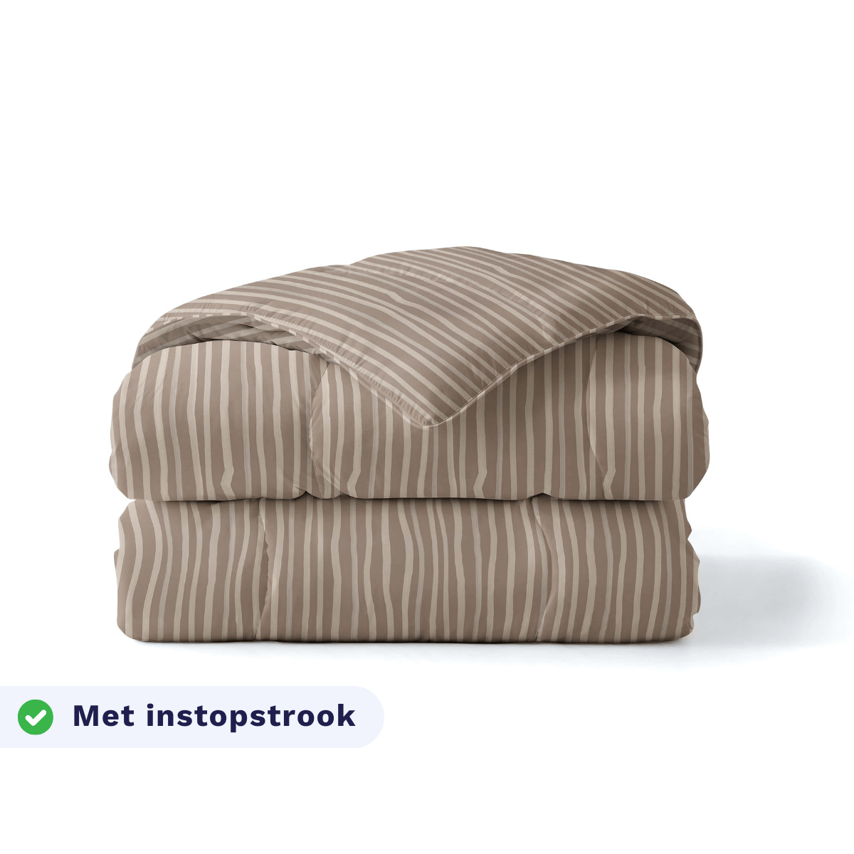 Couette en coton Zelesta Pure Design - Rayures marron