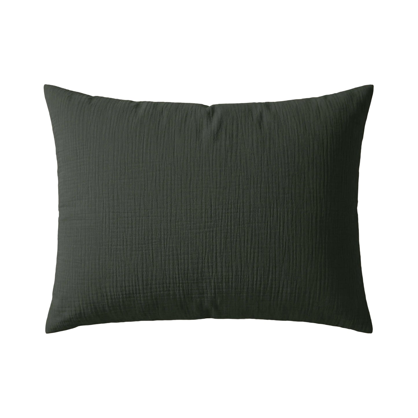 Ensemble de 2 taies d'oreiller en mousseline de coton Deluxe Zelesta - Vert