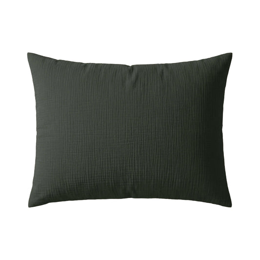 Ensemble de 2 taies d'oreiller en mousseline de coton Deluxe Zelesta - Vert