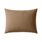 Ensemble de 2 taies d'oreiller en mousseline de coton Deluxe Zelesta - Marron