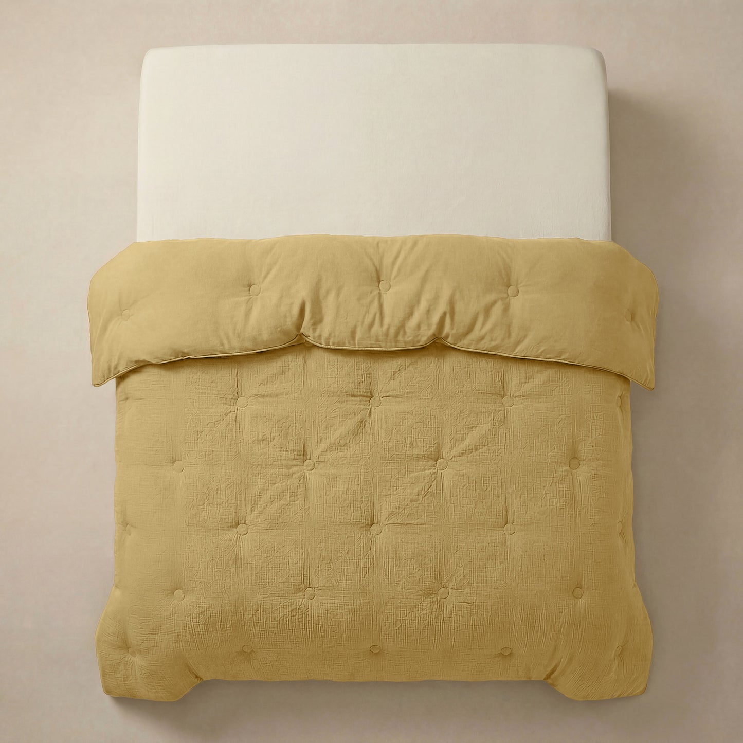 Couette en mousseline de coton Deluxe Zelesta - Ocre