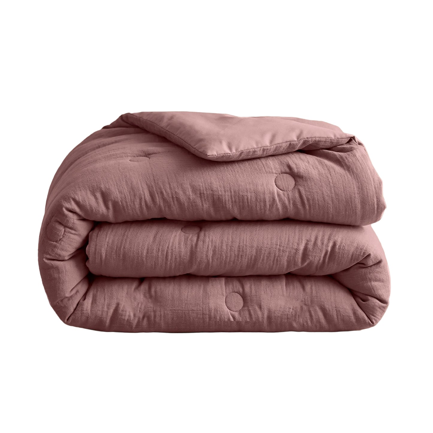 Couette en mousseline de coton Deluxe Zelesta - Rose poussiéreux