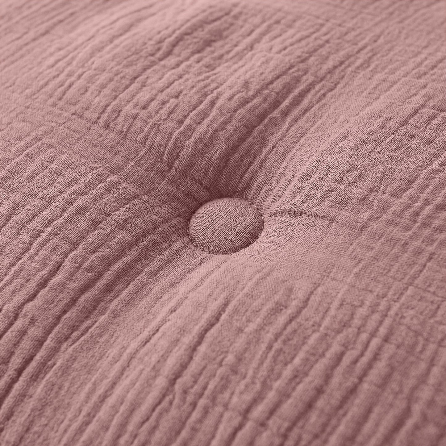 Couette en mousseline de coton Deluxe Zelesta - Rose poussiéreux
