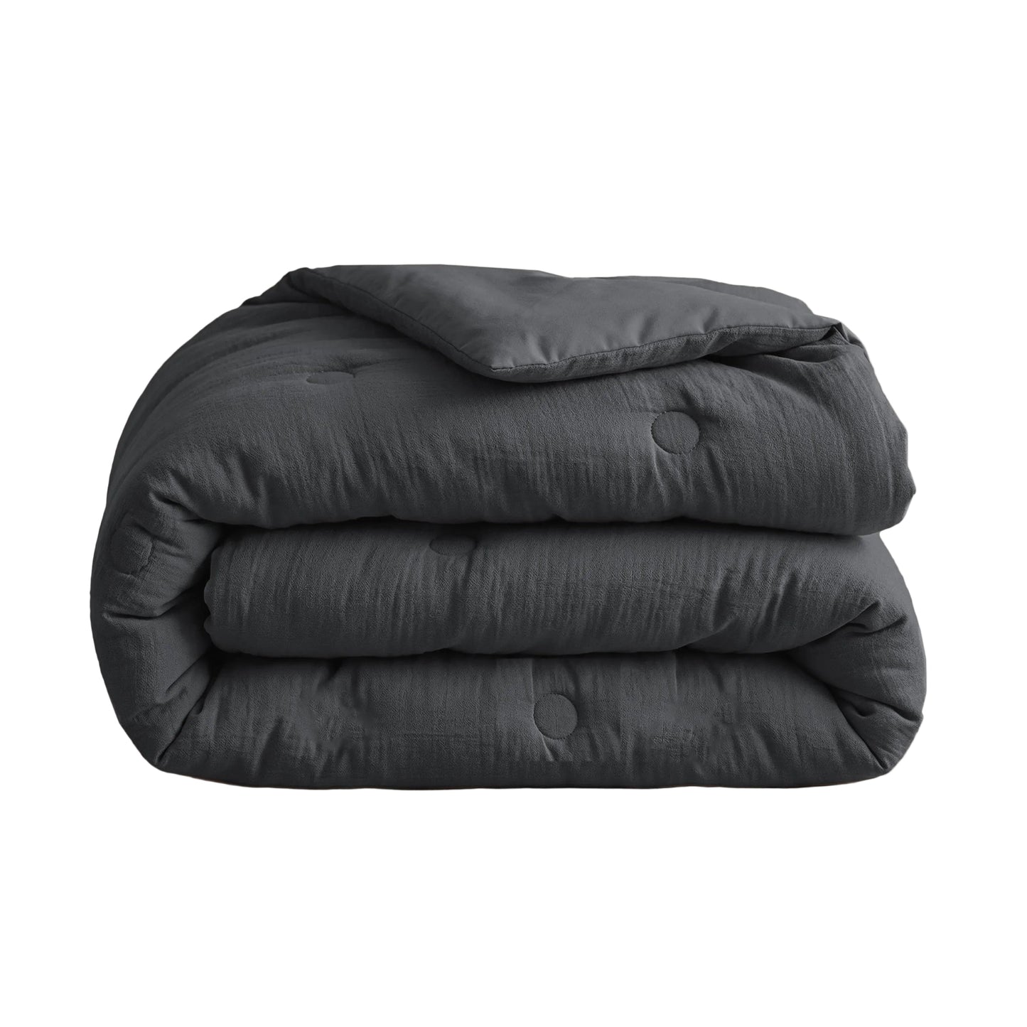 Couette en mousseline de coton Deluxe Zelesta - Anthracite