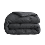Couette en mousseline de coton Deluxe Zelesta - Anthracite