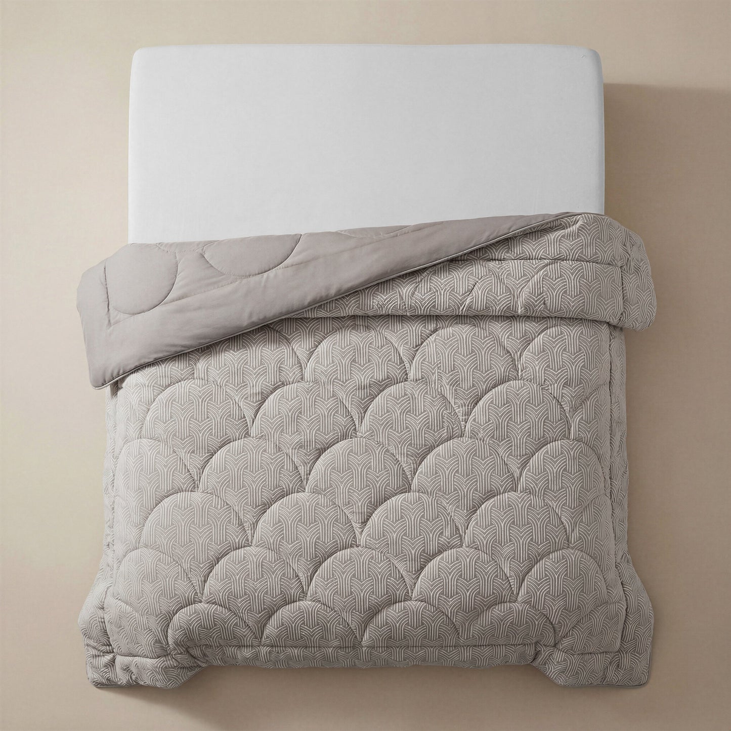 Couette Zelesta Special Flannel Luxe - Taupe et Gris
