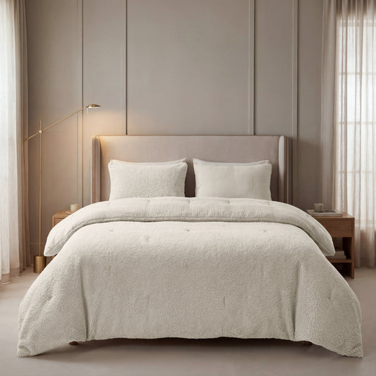 Couette en mousseline de coton spéciale Zelesta Teddy - Beige