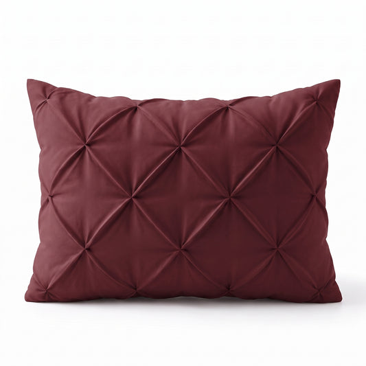 Zelesta Everyday Pintuck Pillowcase Set Of 2 - Wine Red