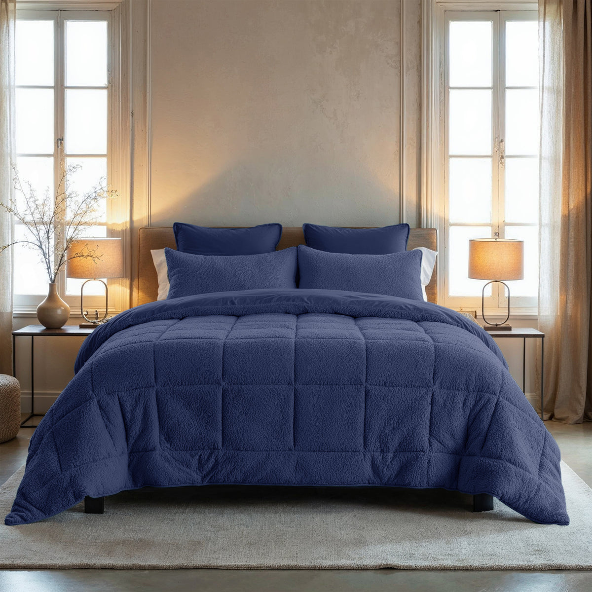 Zelesta Special Teddy Bettdecke - Marineblau