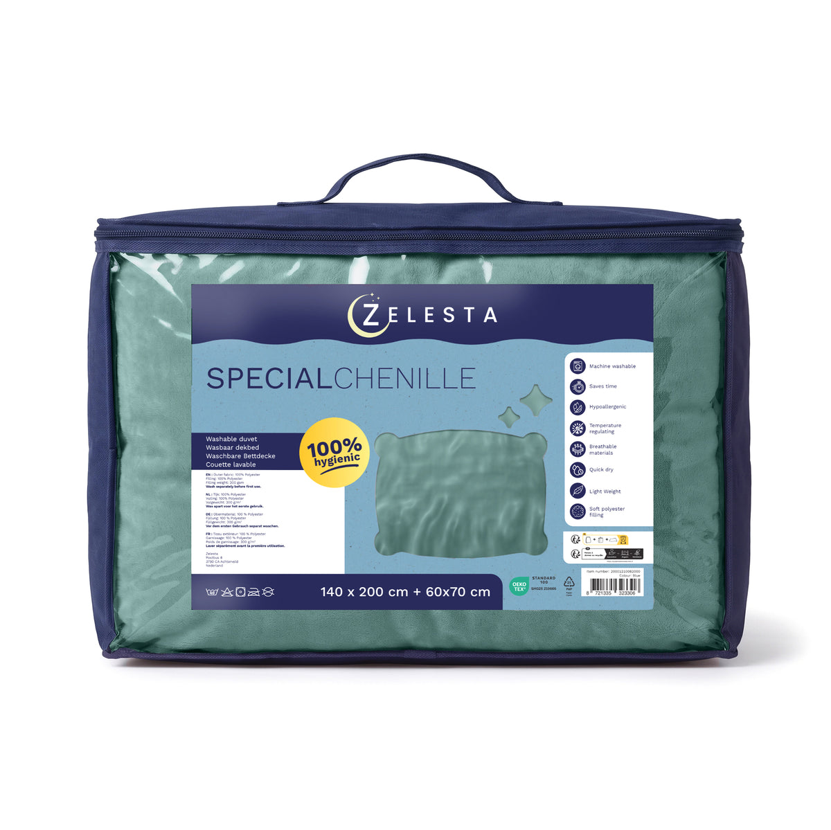 Zelesta Special Kids Chenille Couette - Vert Marin