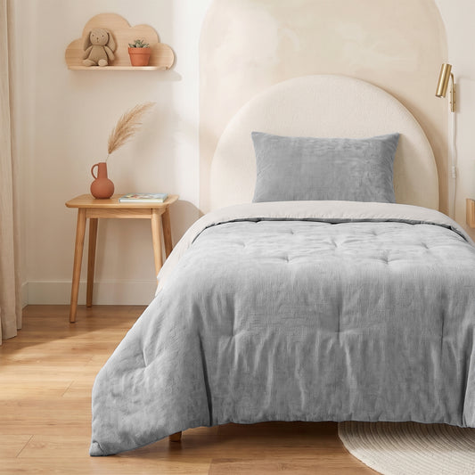 Zelesta Special Kids Chenille Duvet - Dark Grey