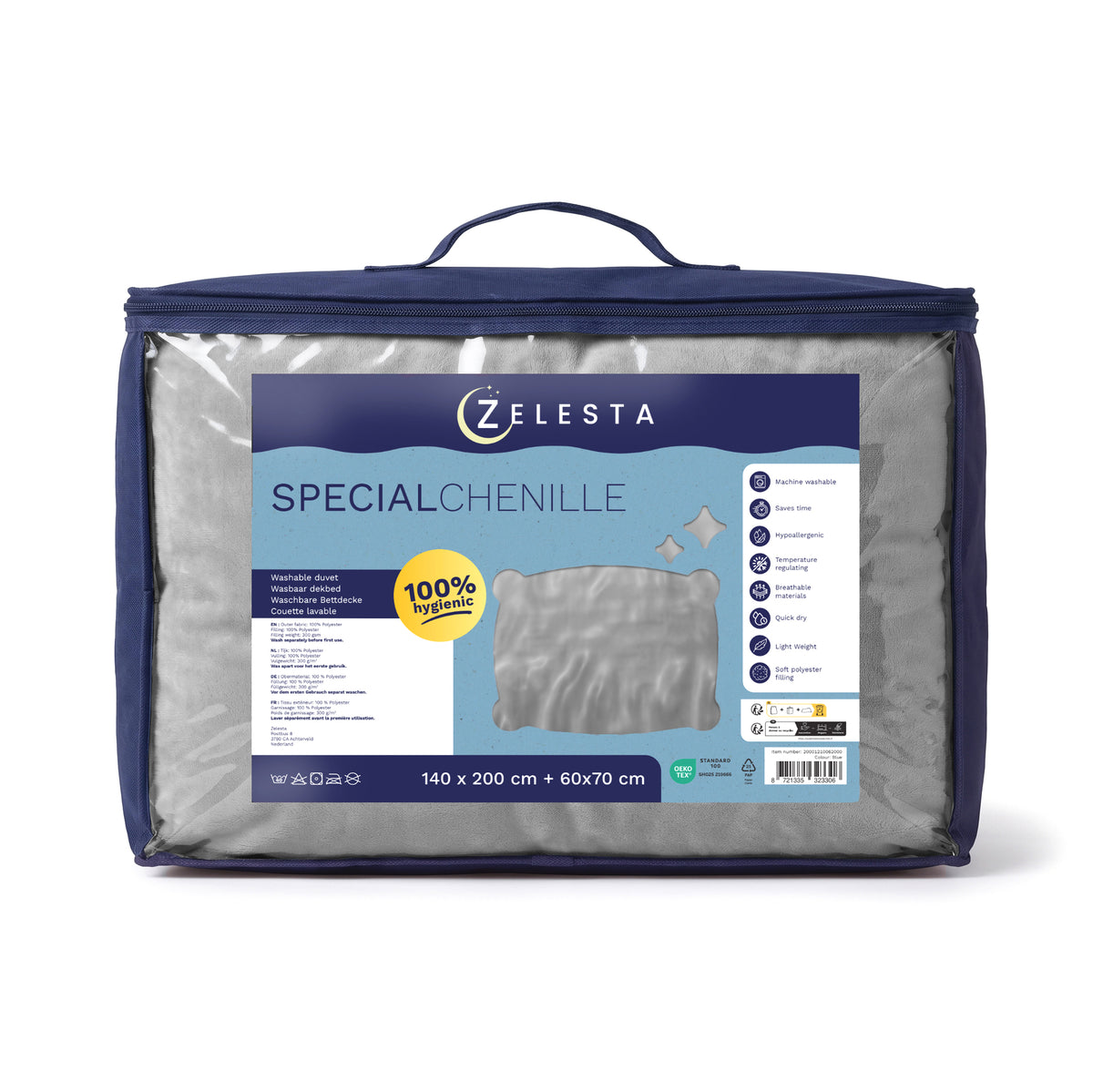 Zelesta Special Kids Chenille Bettdecke – Dunkelgrau