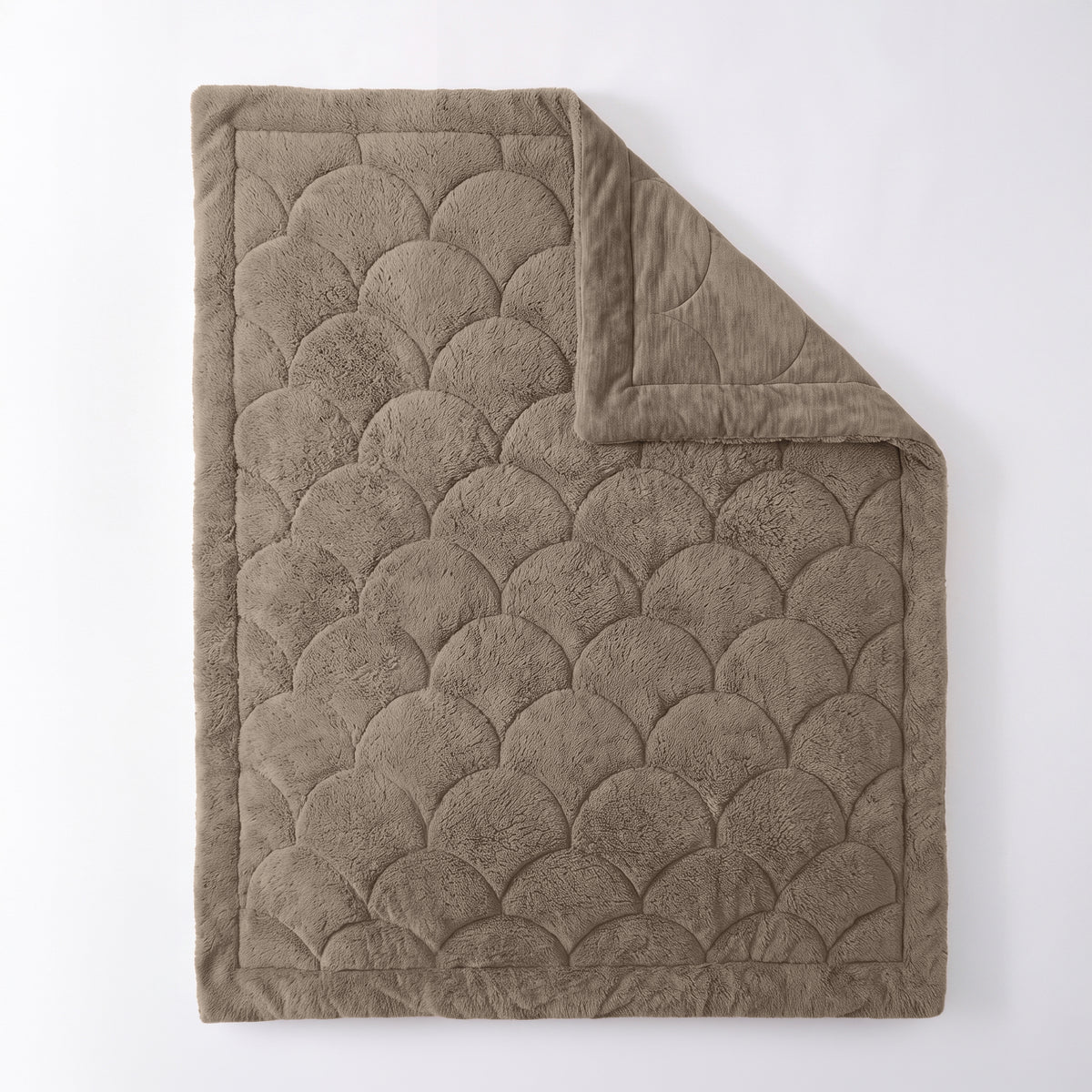 Zelesta Special Teddy Chenille Bettdecke – Dunkeltaupe