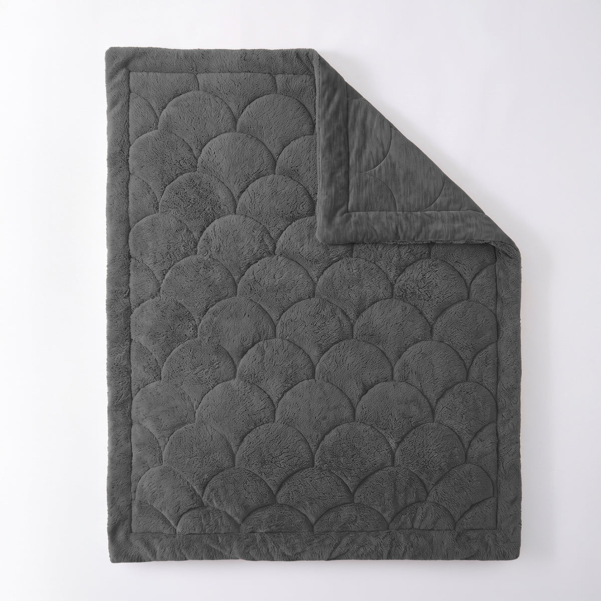 Zelesta Special Teddy Chenille Bettdecke – Anthrazit