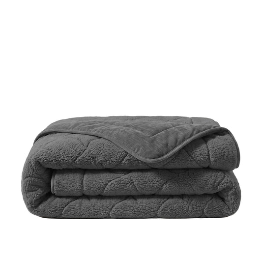 Zelesta Special Teddy Chenille Bettdecke – Anthrazit