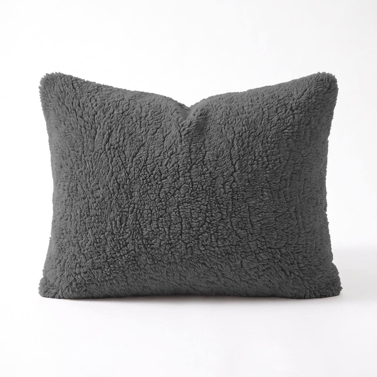 Zelesta Special Teddy Chenille Kissenbezüge Set Von 2 – Anthrazit