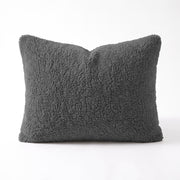Zelesta Special Teddy Chenille Kissenbezüge Set Von 2 – Anthrazit