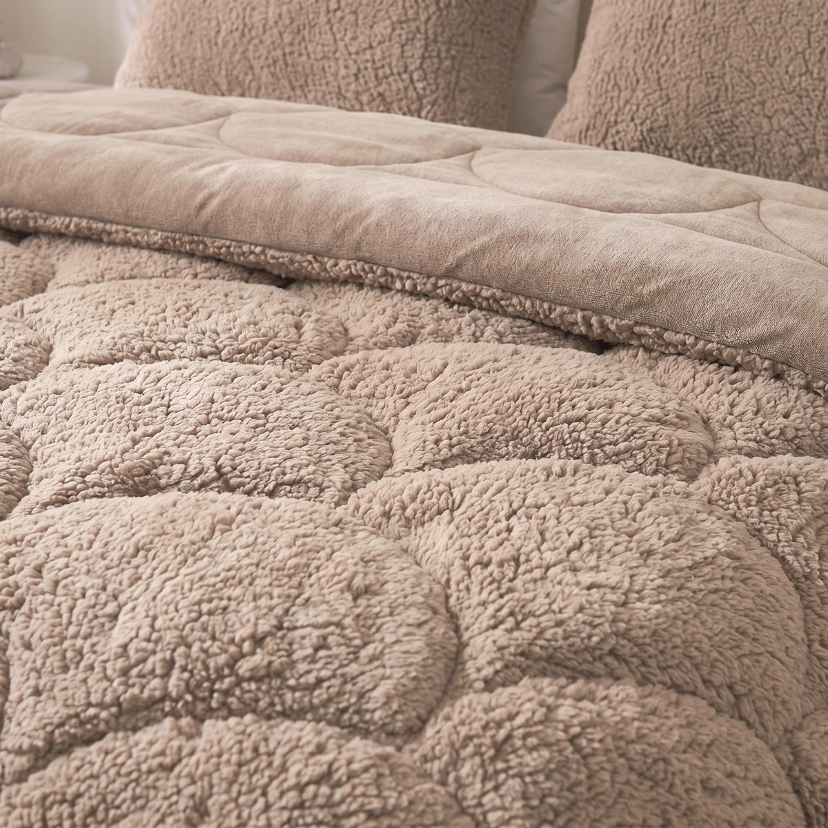 Zelesta Special Teddy Chenille Bettdecke – Altrosa