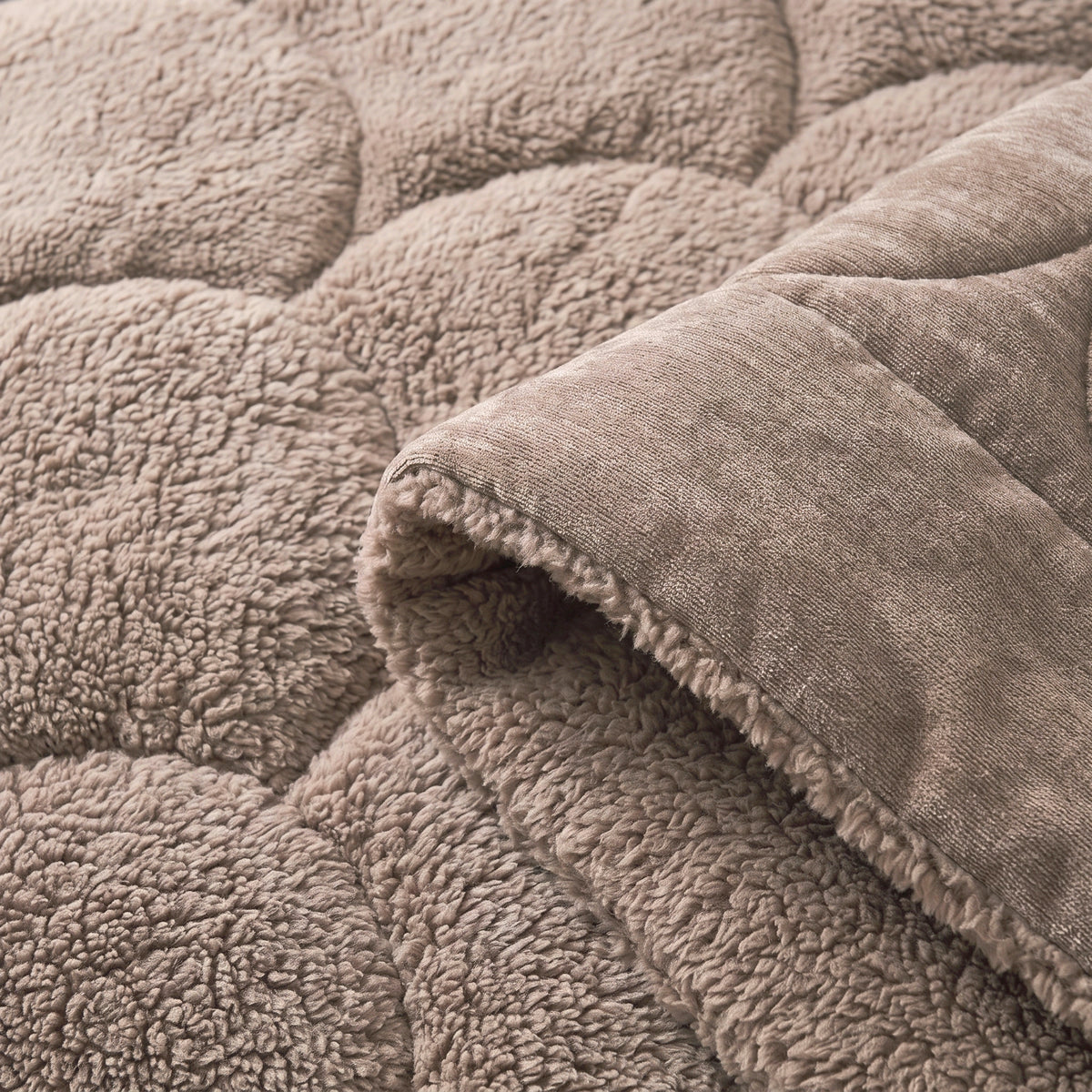 Zelesta Special Teddy Chenille Bettdecke – Altrosa