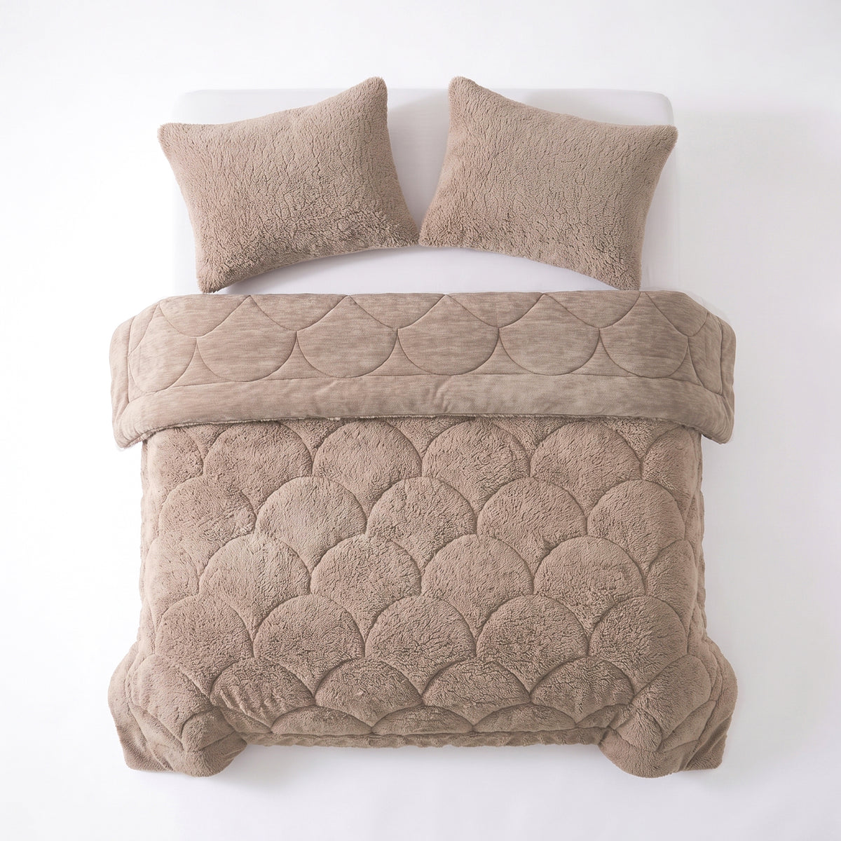 Zelesta Special Teddy Chenille Kissenbezüge Set Von 2 – Altrosa