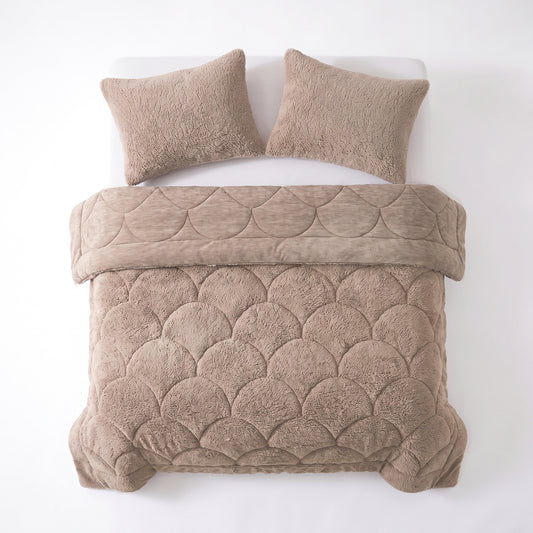 Zelesta Special Teddy Chenille Kissenbezüge Set Von 2 – Altrosa