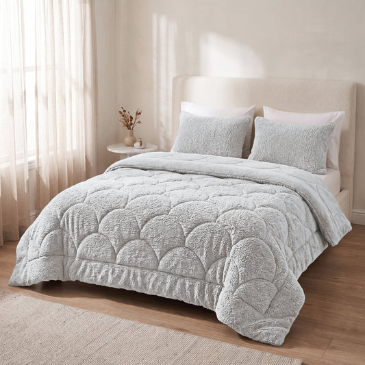 Zelesta Special Teddy Chenille Bettdecke – Grau