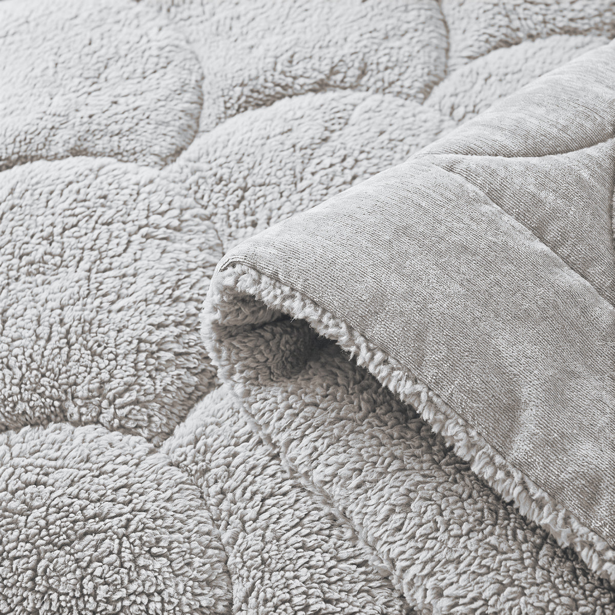 Zelesta Special Teddy Chenille Bettdecke – Grau