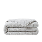Zelesta Special Teddy Chenille Bettdecke – Grau