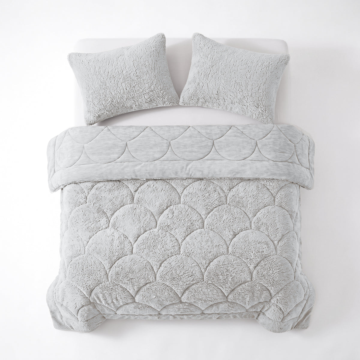 Zelesta Special Teddy Chenille Bettdecke – Grau