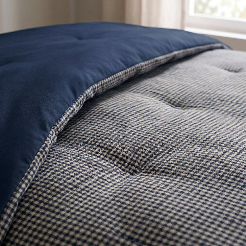 Zelesta Special Gaufrée en Percale Couette - Mix Bleu Marine