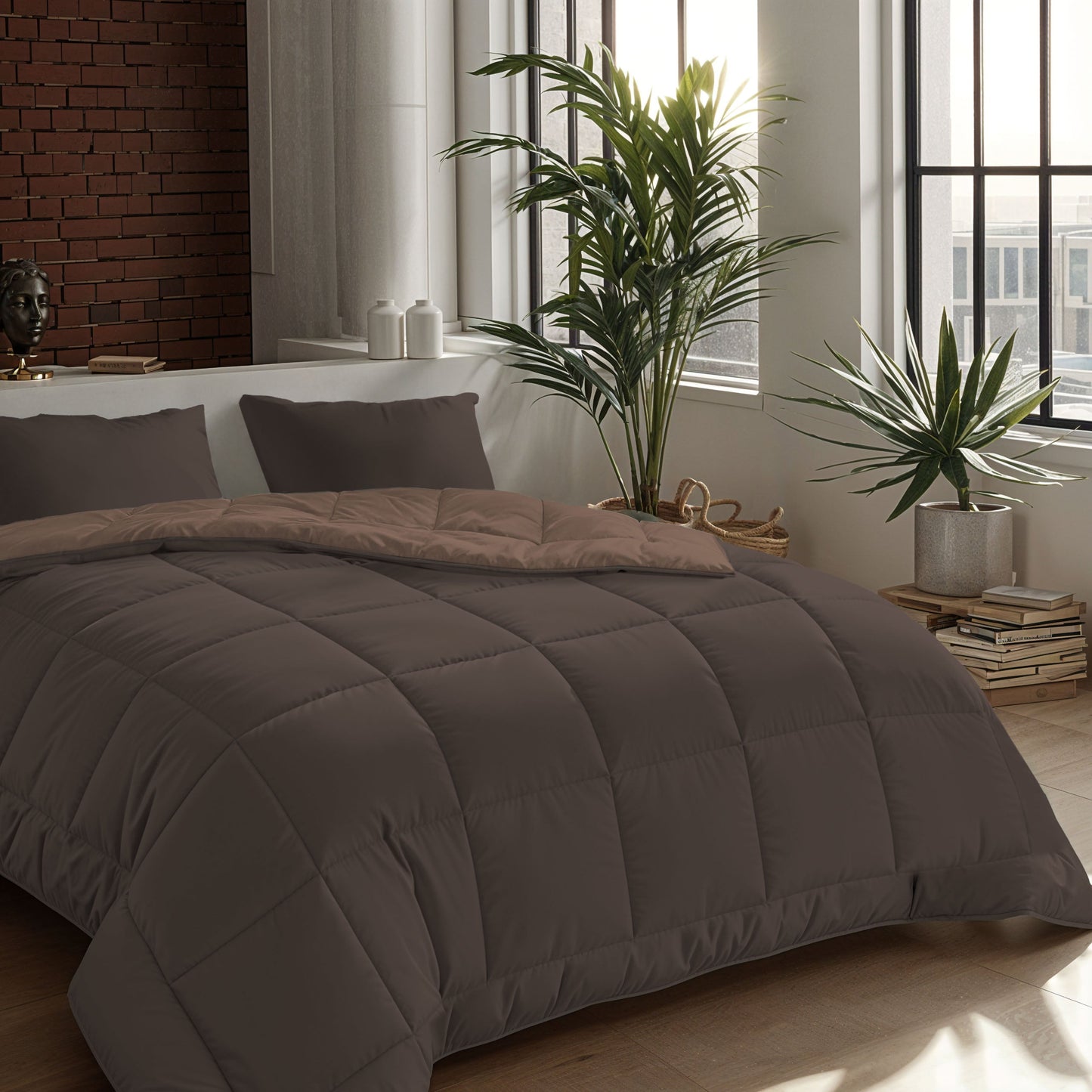 Couette Zelesta Comfort Duo - Marron Chocolat & Moka