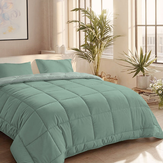 Couette d'été Zelesta Comfort Duo - Vert Menthe & Vert Clair