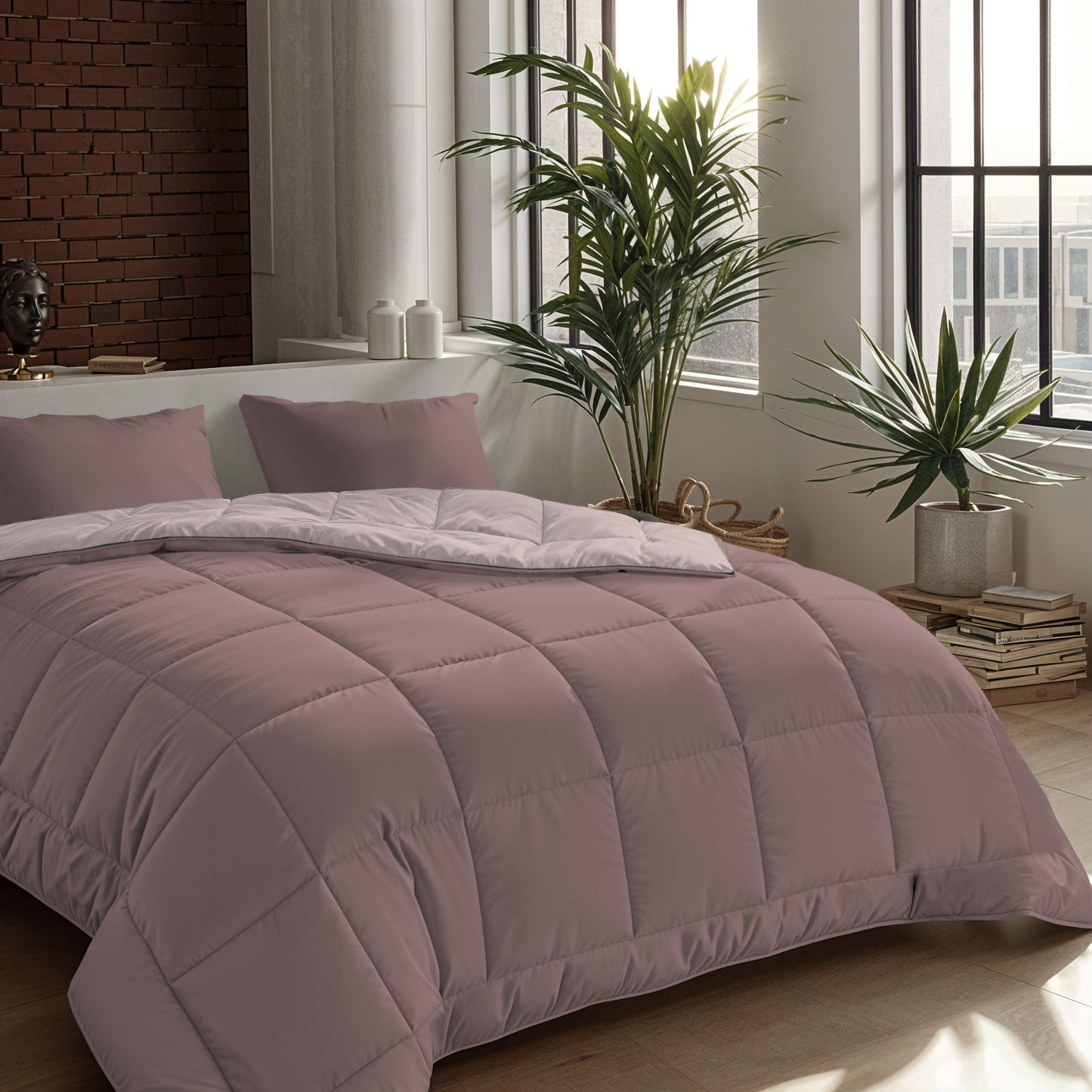 Taie d'oreiller Zelesta Comfort Duo - Rose Poussiéreux