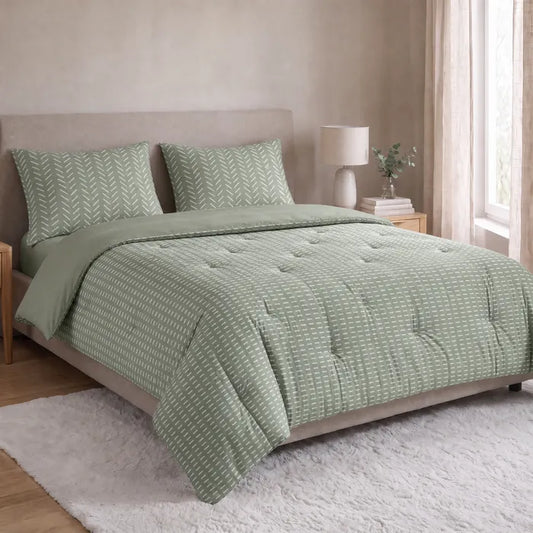 Zelesta Comfort Design Kissenbezug-Set von 2 - Olive Stitches