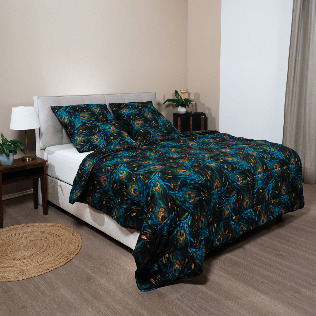 Couette d'été Zelesta Comfort Design - Plumes de paon