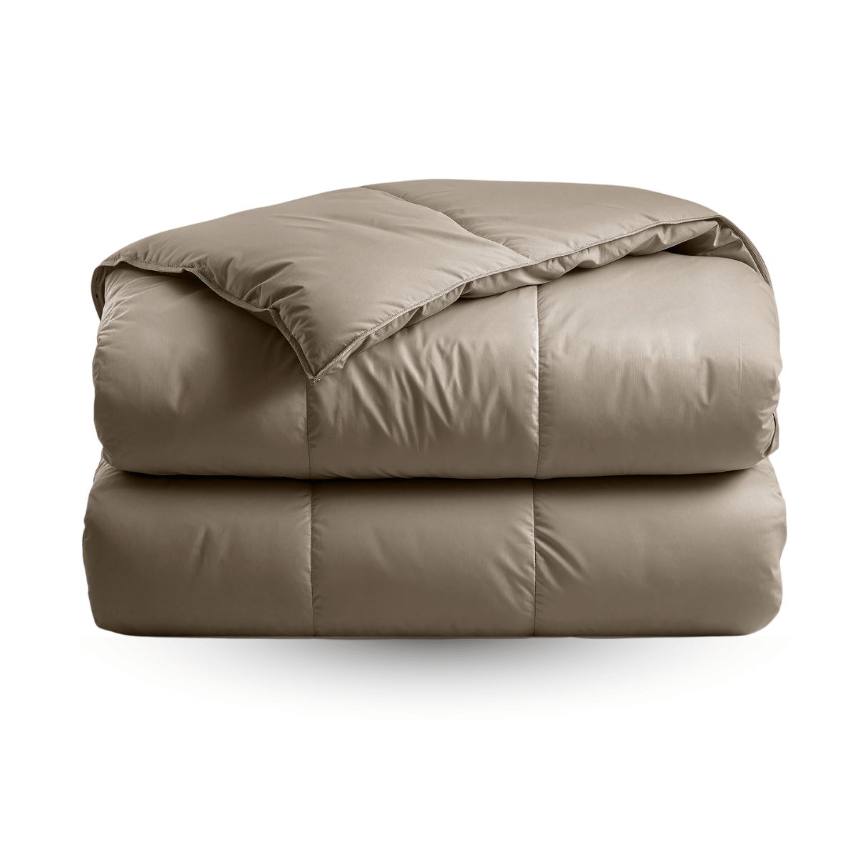 Couette Zelesta Deluxe Uni Satin Coton - Brun Noix