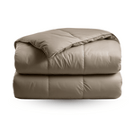 Couette Zelesta Deluxe Uni Satin Coton - Brun Noix