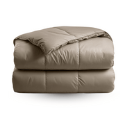 Couette Zelesta Deluxe Uni Satin Coton - Brun Noix