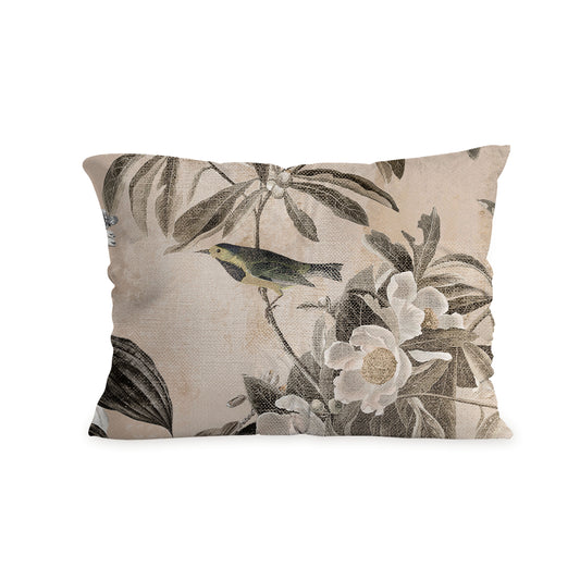 Zelesta Comfort Design Seamless Pillowcase Set Of 2 - Vintage Birds Sand