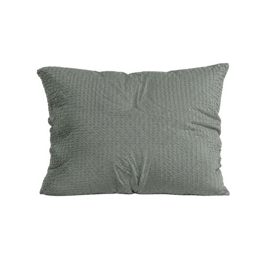 Zelesta Comfort Structure Seersucker Kissenbezug-Set, 2 Stück – Grün