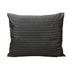Housse d'oreiller Zelesta Special Teddy Groove Lot de 2 - Anthracite