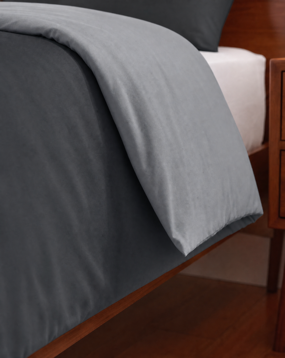 Zelesta Comfort Duo Nahtlose Bettdecke - Grau & Anthrazit