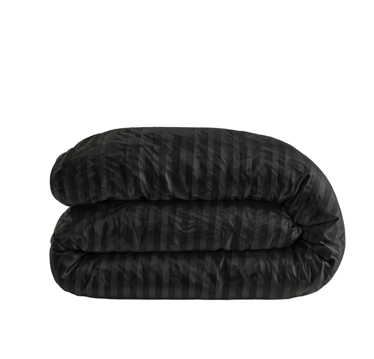 Zelesta Deluxe Hotel Stripe Satin Cotton Couette - Noir