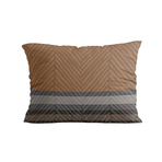 Ensemble de 2 taies d'oreiller Zelesta Comfort Design - Rayures marron