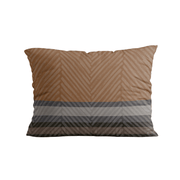 Ensemble de 2 taies d'oreiller Zelesta Comfort Design - Rayures marron