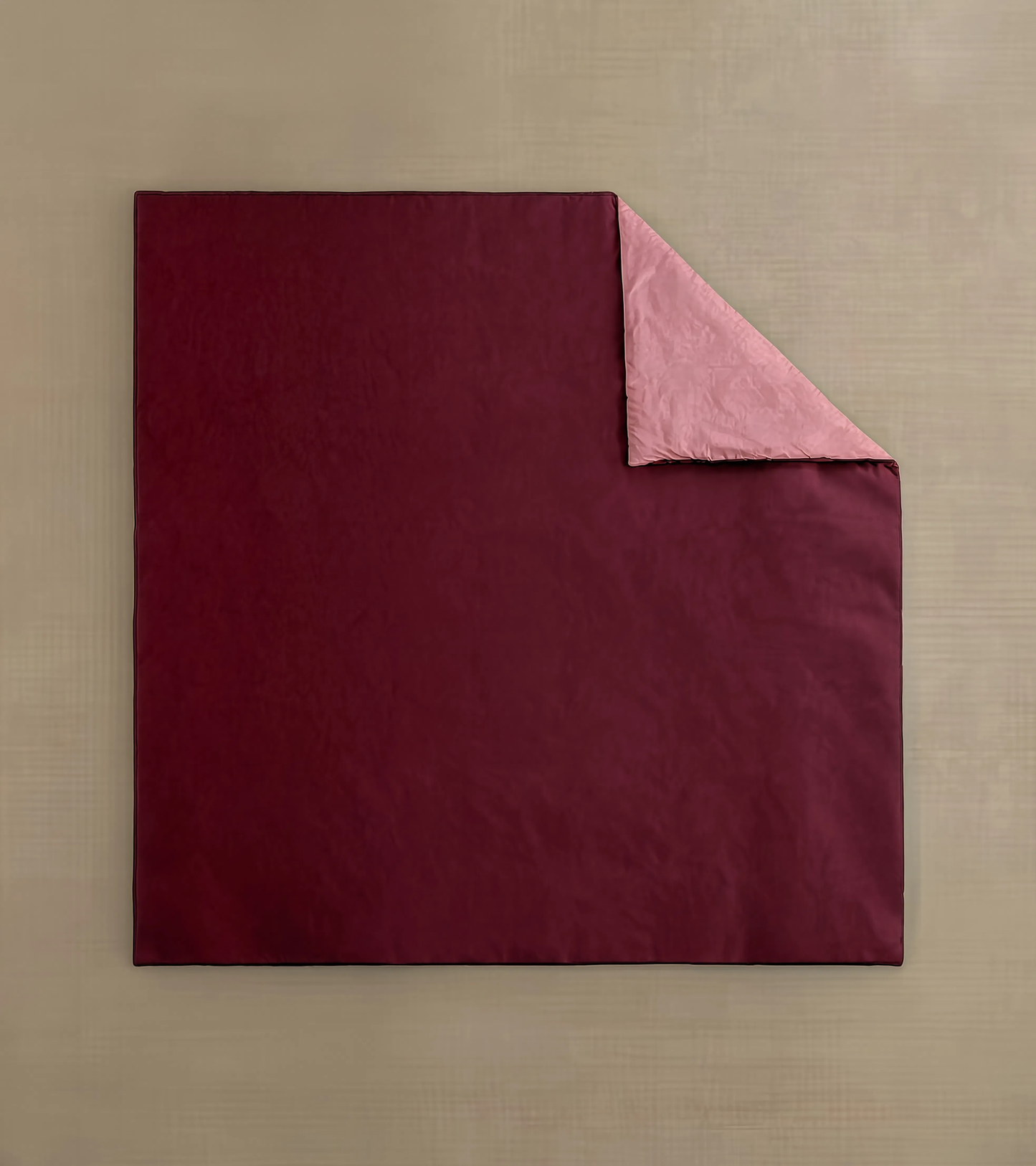Couette Zelesta Comfort Duo Sans Coutures - Rose Ancien & Rouge Bordeaux